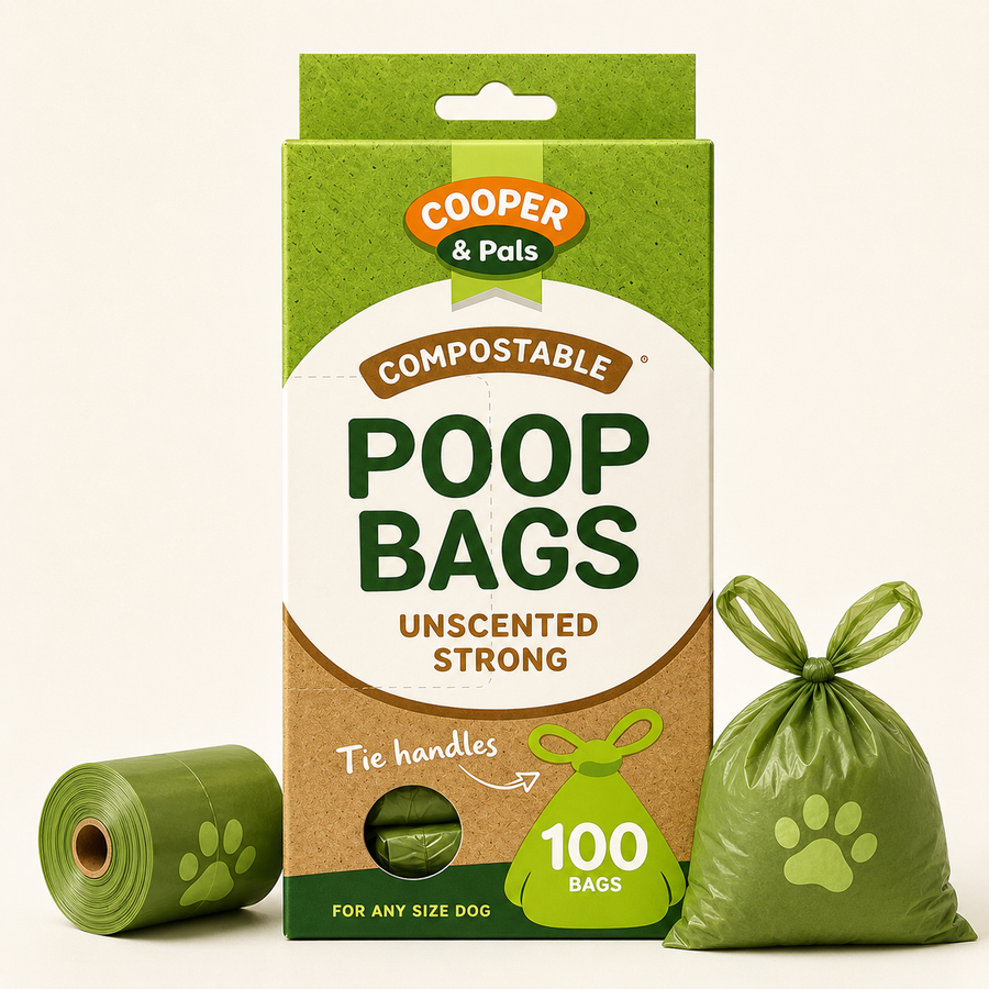 100 Tie-Handle Dog Poo Bags