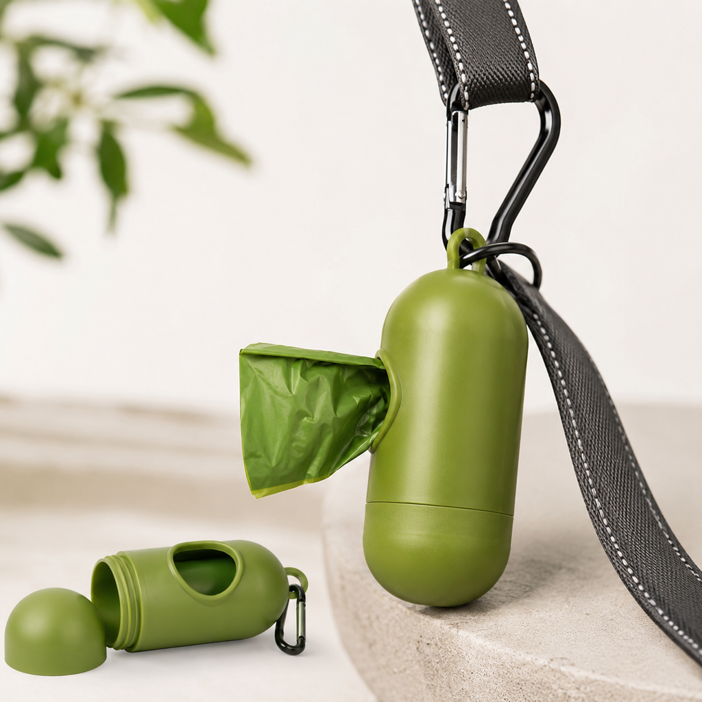Dog Poop Bag Dispenser with Lavender Scented Bags